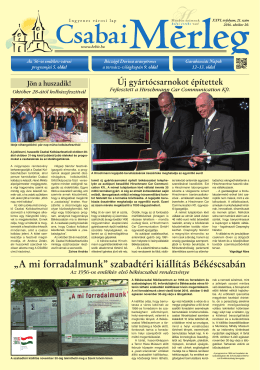 „A mi forradalmunk” szabadtéri kiállítás Békéscsabán