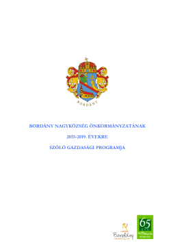 Gazdasági Program 2015-2019