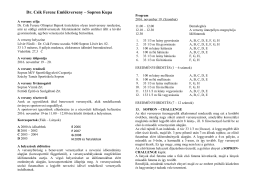 Versenykiírás - SWIMMINGWORLD