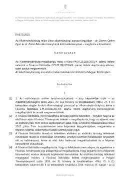 IV/572/2015. Az Alkotm&aacute;nyb&iacute;r&oacute;s&aacute;g teljes &uuml;l&eacute;se alkotm&aacute;nyjogi