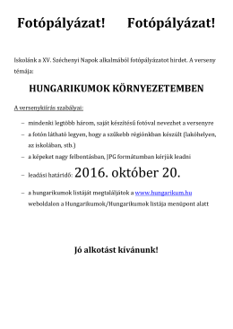 Fot&oacute;p&aacute;ly&aacute;zat! Fot&oacute;p&aacute;ly&aacute;zat!