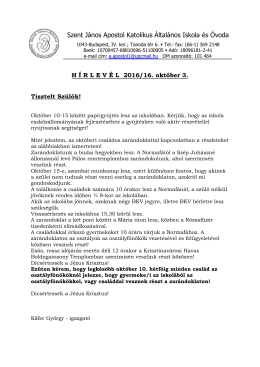 Ide - Szent János Apostol Katolikus Általános Iskola