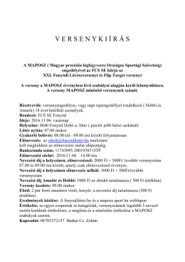 A versenykiírást ide kattintva tudjátok elolvasni.