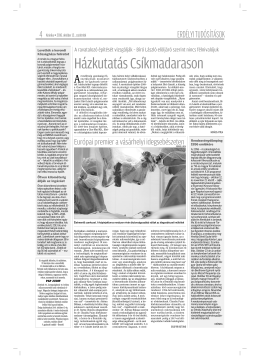 H&aacute;zkutat&aacute;s Cs&iacute;kmadarason