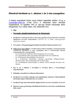 HiT Intenz&iacute;v tervező k&eacute;pz&eacute;s