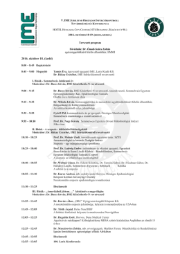 Tervezett program