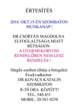 értesítés - Retsag.net