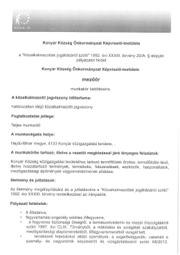 Mezőőr munkak&ouml;r