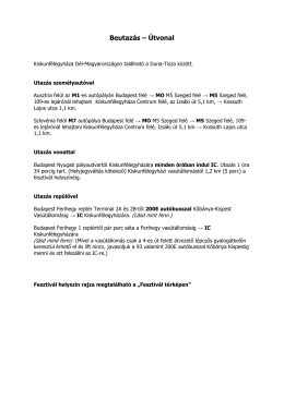 Beutaz&aacute;s &ndash; &Uacute;tvonal