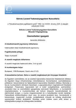 &Uuml;zemeltet&eacute;si igazgat&oacute;