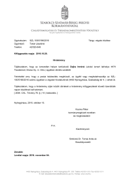 HIRDETM&Eacute;NY Dajka - Kormanyhivatal.hu