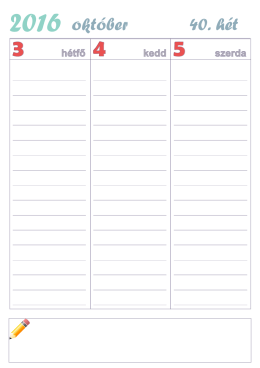 okt&oacute;ber 40. h&eacute;t - ingyensajatnaplo.hu
