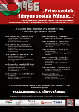 Friss szelek, fényes szelek fújnak