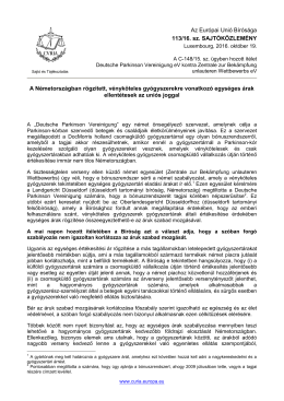 A N&eacute;metorsz&aacute;gban r&ouml;gz&iacute;tett, v&eacute;nyk&ouml;teles - curia