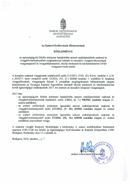 Közlemény a 2017. évi vizsganaptár