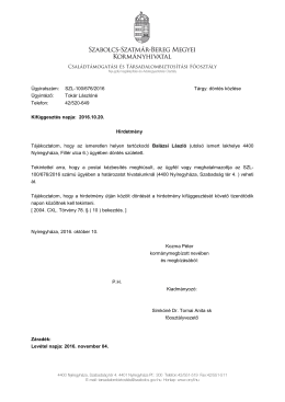 HIRDETM&Eacute;NY Bal&aacute;zsi - Kormanyhivatal.hu