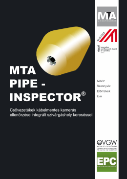 mta pipe-inspector - MTA MESSTECHNIK GmbH