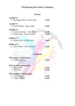 A v&eacute;geredm&eacute;ny - B-Cool Dance Team SE