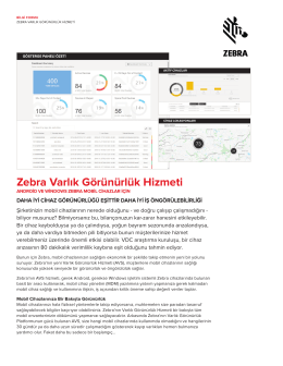 Zebra Varlık G&ouml;r&uuml;n&uuml;rl&uuml;k Hizmeti