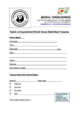 Yaşlılık ve Sosyokültürel Etkinlik Konulu Resim Yarışması Katılım