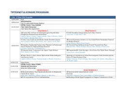 tıptekno`16 kongre programı