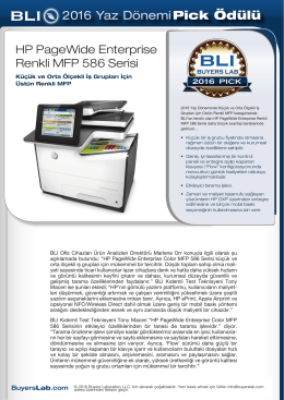 2016 Yaz DönemiPick Ödülü