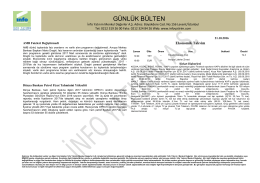 g&uuml;nl&uuml;k b&uuml;lten - İnfo Yatırım