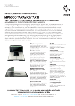 MP6000 Tarayıcı/Tartı