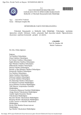 Etkileşim Grupları Hk. - Ege &Uuml;niversitesi Bilgisayar M&uuml;hendisliği