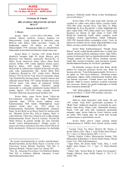 Bir Anadolu Hikâyecisi: Şevket Bulut