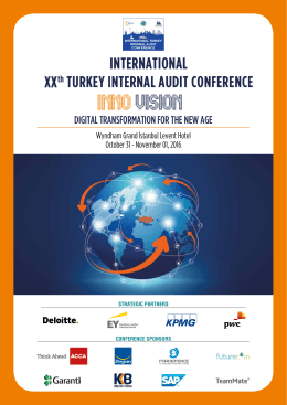 INTERNATIONAL XXth TURKEY INTERNAL AUDIT