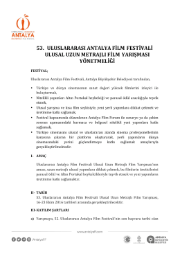 53. uluslararası antalya film festivali ulusal uzun metrajlı film
