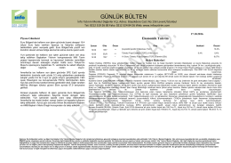 g&uuml;nl&uuml;k b&uuml;lten - İnfo Yatırım