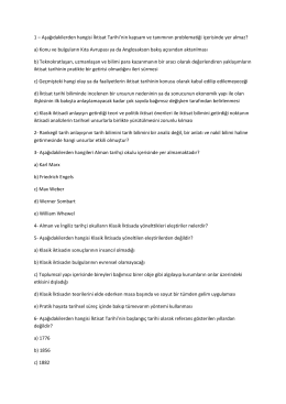 1. Hafta Sorular