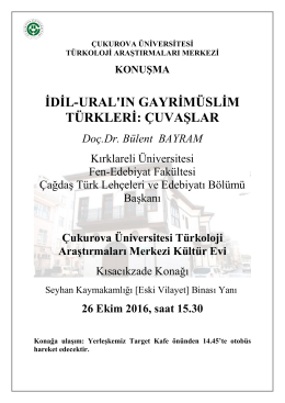 26 Ekim 2016 Tarihli Etkinlik