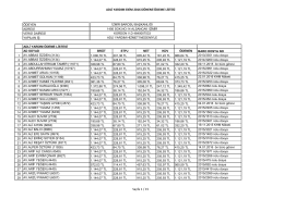 ADLİ YARDIM EKİM 2016 D&Ouml;NEMİ &Ouml;DEME LİSTESİ