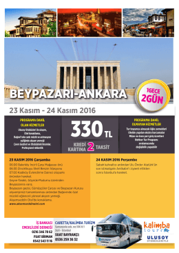 Gezi Programına ulaşmak için tıklayınız