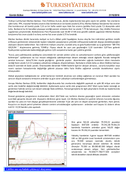 G&uuml;nl&uuml;k B&uuml;lten - Turkborsa.net