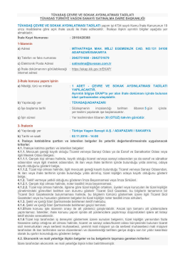 20160654a - ilan - t&uuml;vasaş &ccedil;evre ve sokak aydınlatması tadilatı