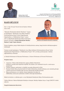 basın b&uuml;lteni - İmar ve Yapı Derneği