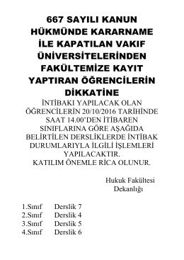 667 sayılı kanun hükmünde kararname ile kapatılan vakıf