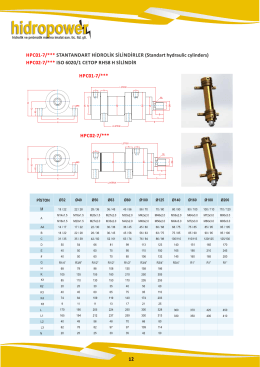 hpc01-7standart hidrolik silidirler