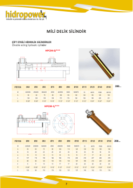 mili delik silindir