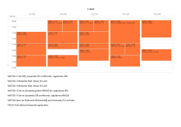 2016-2017 Öğretim Yılı Güz Yarı Yılı Lisans Ders Programı