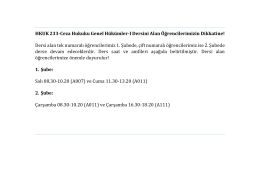 HKUK 233-Ceza Hukuku Genel Hükümler