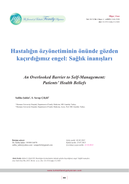 Aydın`da sigara içiminin ve hipertansiyonla birlikteliğinin son 20