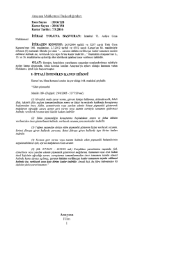 2016/154 Sayılı Kararı