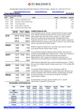 Forex Akşam B&uuml;lteni