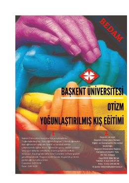 Otizm Yoğunlaştırılmış Kış Okulu - bedam