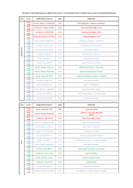fdb 2016- 2017 g&uuml;z d&ouml;nemi y&uuml;ksek lisans ders programı